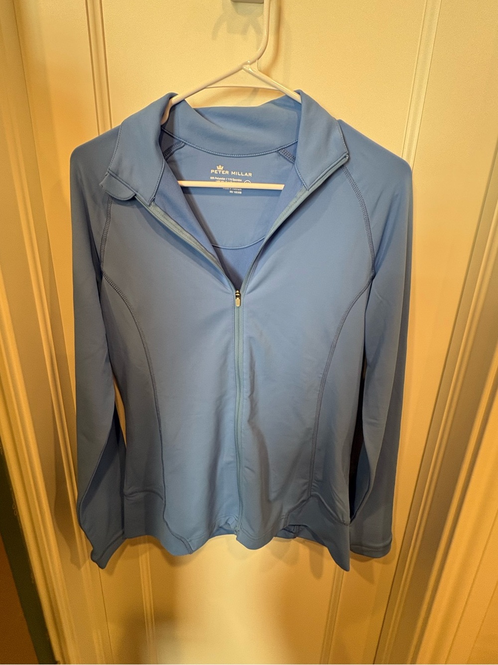 Peter Millar Women's Sky Blue Zip-Up Golf Jacket
